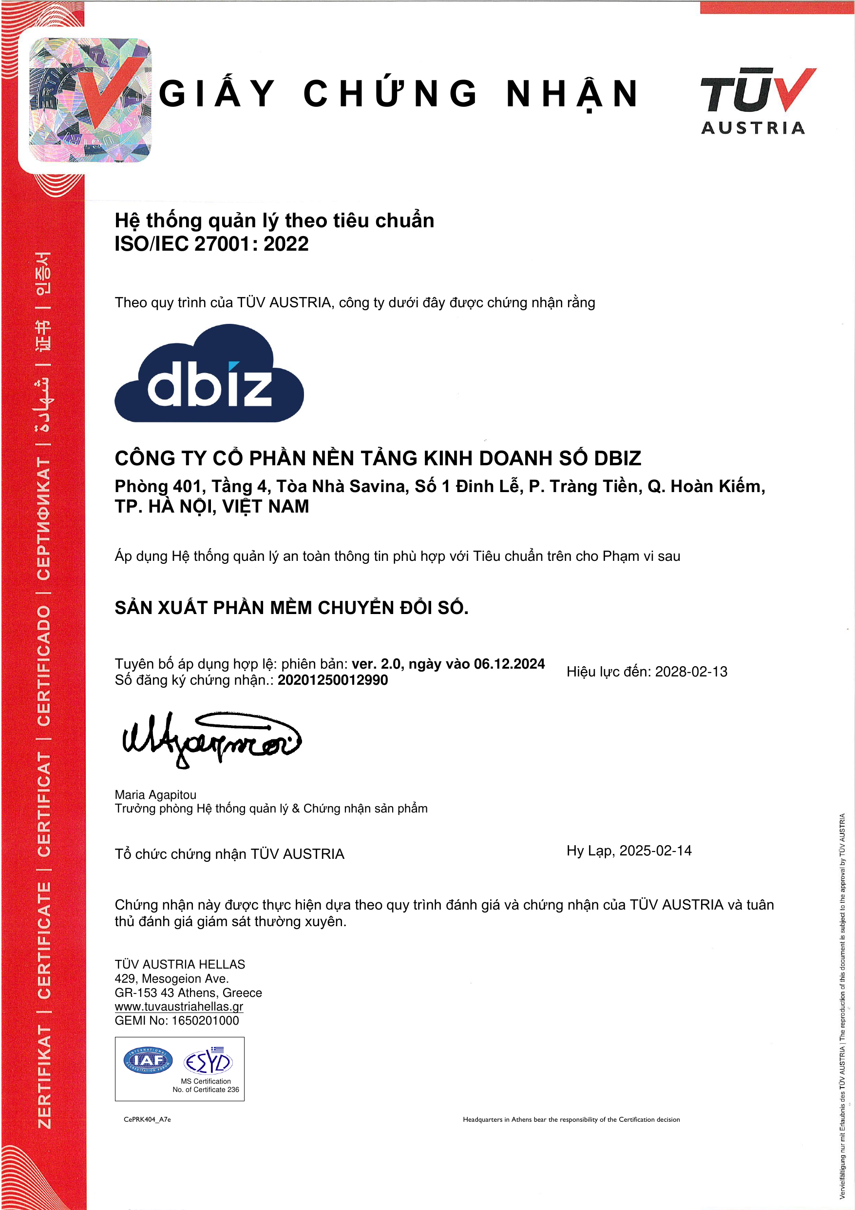 ISO/IEC 27001:2022