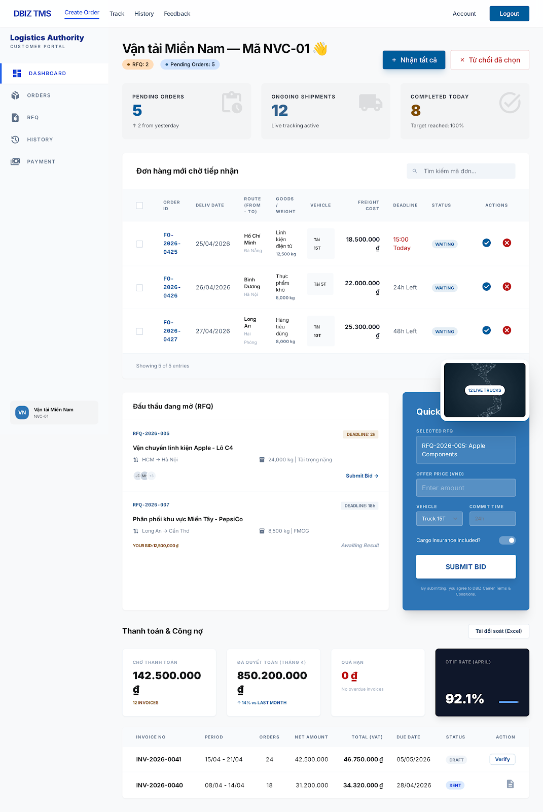 Carrier Portal