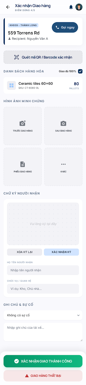 Driver App — ePOD